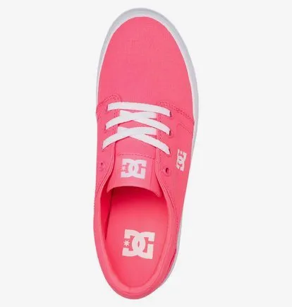 Zapatillas plataforma DC Shoes para mujer de lona TRASE PLATAFORM TX Pink Ref. ADJS300184 rosa fucsia