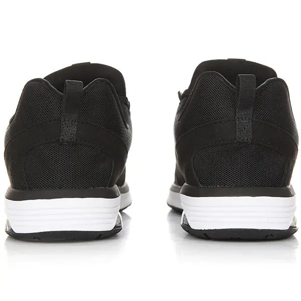 Zapatillas textiles DC Shoes muy cómodas para mujer HEATHROW AI Black/White (bkw) Ref. ADJS200003 Negra suela blanca