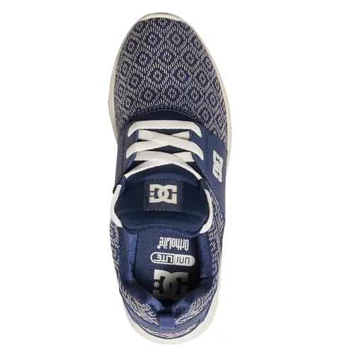 Zapatillas textiles DC Shoes muy cómodas para mujer HEATHROW SE NAVY (NVY) Ref. ADJS700022 Azul estampada