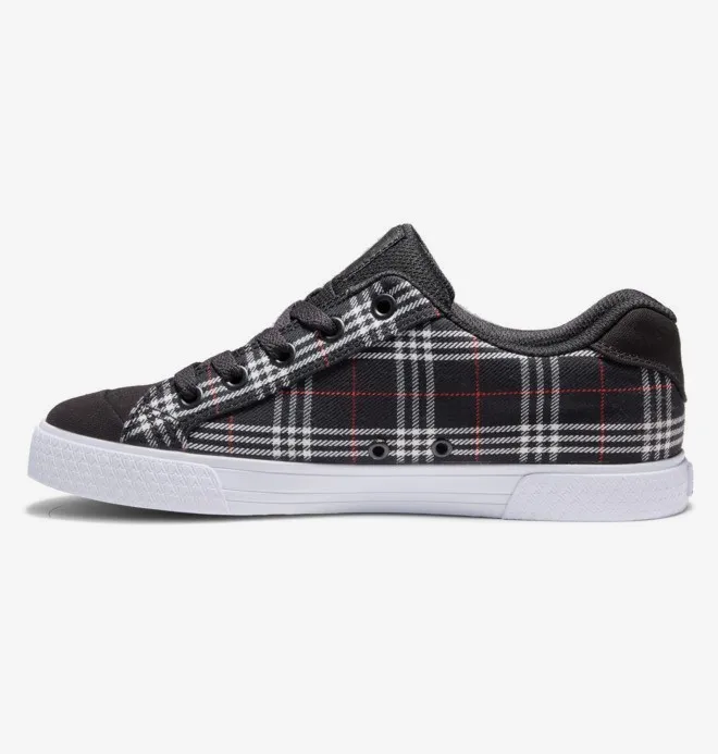 Zapatillas téxtil DC Shoes para mujer CHELSEA black/plaid (bpd) Ref. ADJS300243 negra cuadros