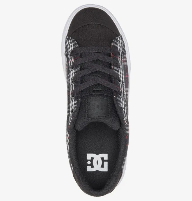 Zapatillas téxtil DC Shoes para mujer CHELSEA black/plaid (bpd) Ref. ADJS300243 negra cuadros