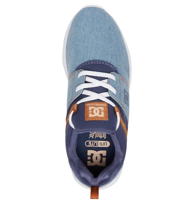 Zapatillas téxtiles DC Shoes muy cómodas para mujer HEATHROW TX SE DENIM (dnm) Ref. ADJS700025 azul tejano