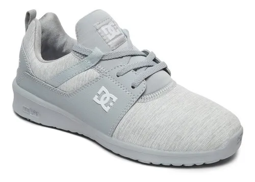 Zapatillas téxtiles DC Shoes muy cómodas para mujer HEATHROW TX SE GREY (XSSS) Ref. ADJS700025 gris